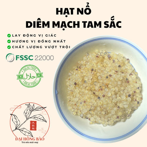  HẠT NỔ DIÊM MẠCH TAM SẮC (QUINOA 3 MÀU) | THẠCH TOPPING TRÀ SỮA TRÀ TRÁI CÂY MẬT ONG VGS 