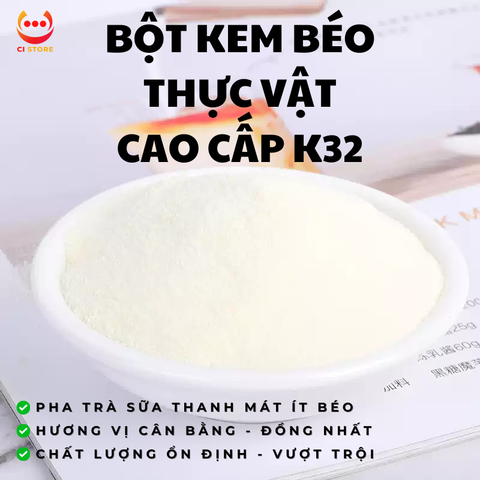  BỘT KEM BÉO THỰC VẬT CAO CẤP HƯƠNG SỮA (K32) TÚI 1KG VGS 
