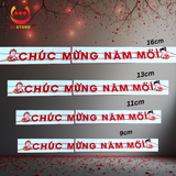  DÂY TREO GIÁNG SINH NOEL VÀ CHÚC MỪNG NĂM MỚI HAPPY NEW YEAR VẢI NHUNG CAO CẤP 