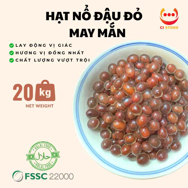  HẠT NỔ ĐẬU ĐỎ MAY MẮN | THẠCH TOPPING TRÀ SỮA TRÀ TRÁI CÂY MẬT ONG VGS 