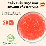  TRÂN CHÂU NGỌC TRAI VỊ HOA ANH ĐÀO SAKURA | THẠCH TOPPING TRÀ SỮA TRÀ TRÁI CÂY VGS 