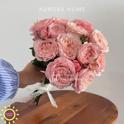 Bó hoa hồng tươi Be Mine hoa cưới thanh lịch cho cô dâu