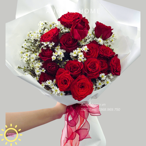 Bó hoa hồng tươi Rose Glow món quà ý nghĩa