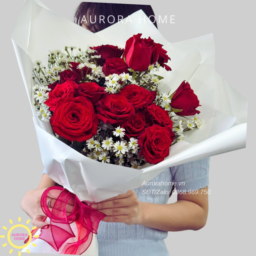 Bó hoa hồng tươi Rose Glow món quà ý nghĩa