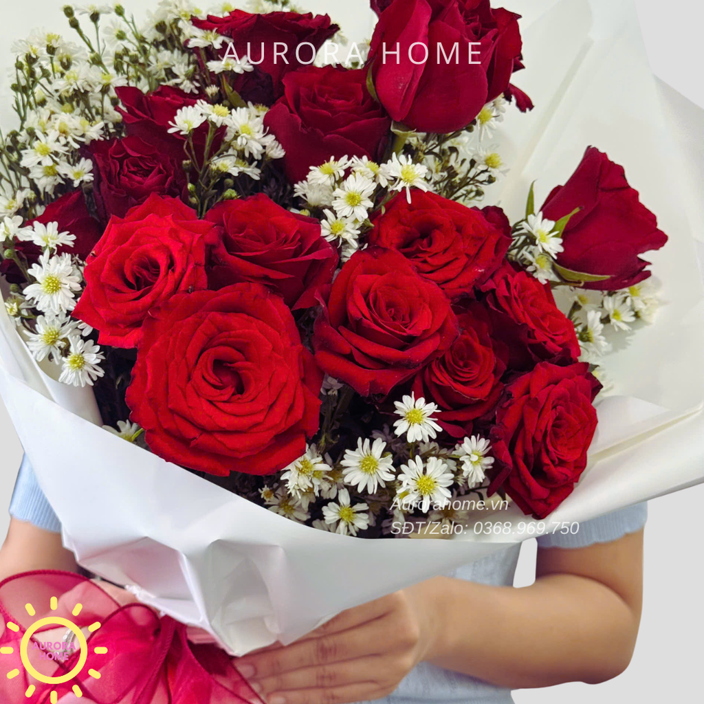 Bó hoa hồng tươi Rose Glow món quà ý nghĩa