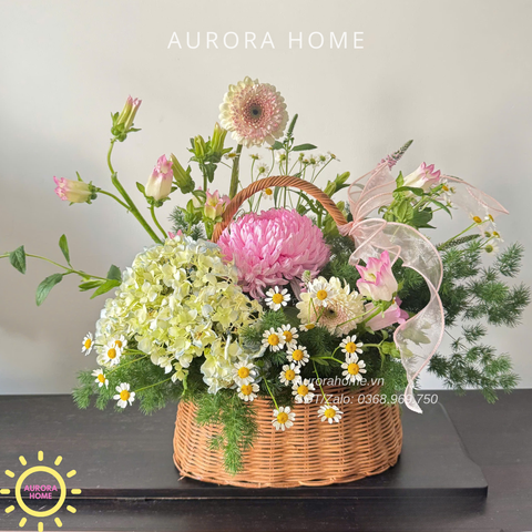 Giỏ hoa tươi Love Day món quà ý nghĩa