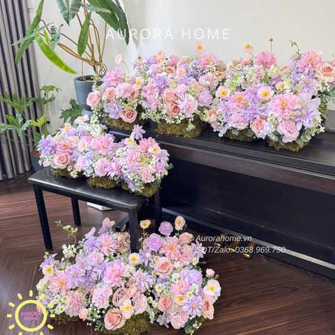 Tiểu cảnh hoa giả trang trí Sweet Beginning 3