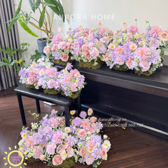 Tiểu cảnh hoa giả trang trí Sweet Beginning 3