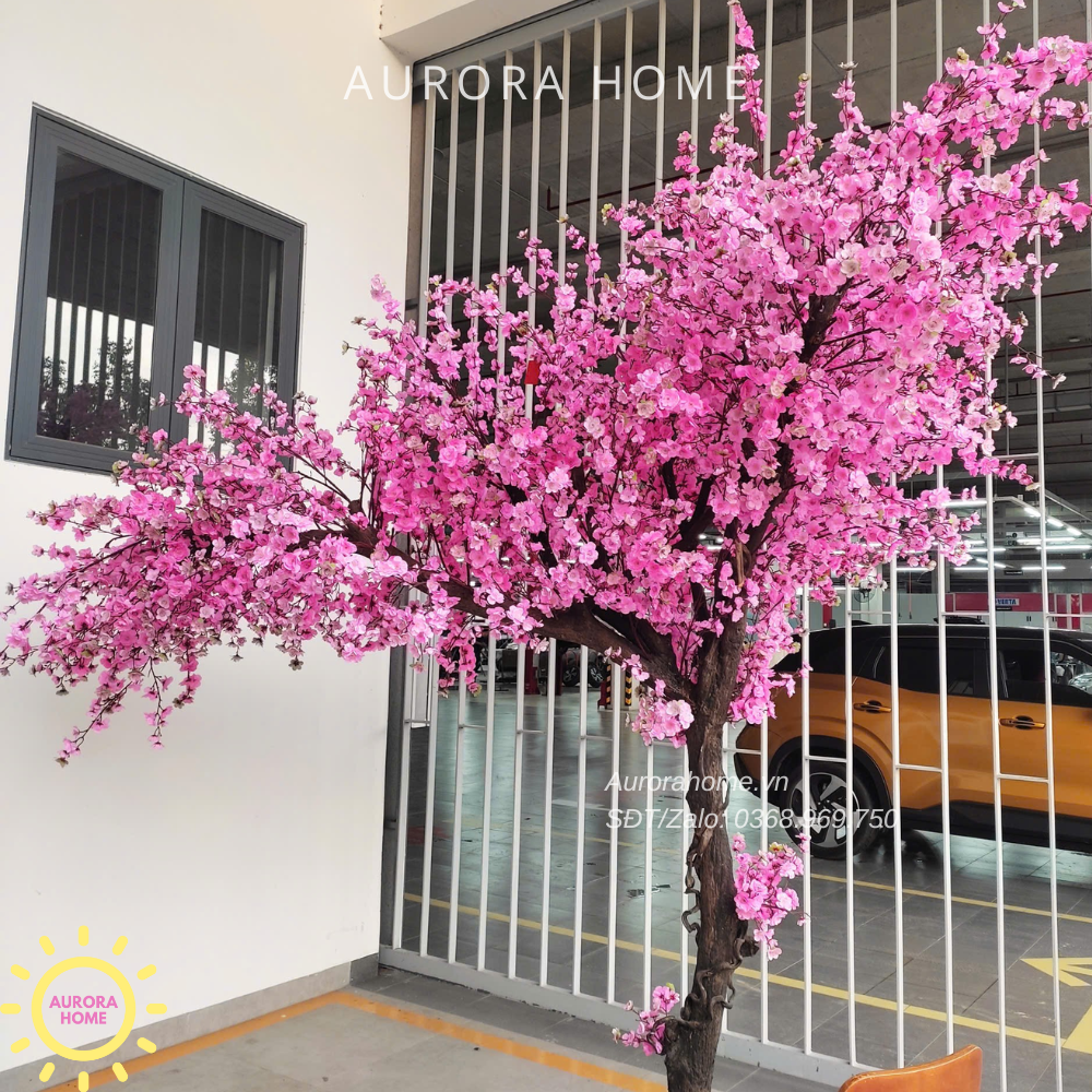 Cây hoa đào giả cao cấp trang trí theo yêu cầu (hàng thiết kế)