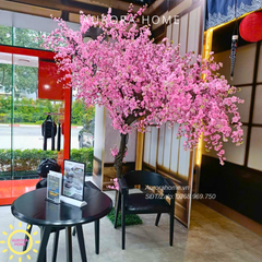 Cây hoa đào giả cao cấp trang trí theo yêu cầu (hàng thiết kế)