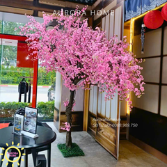 Cây hoa đào giả cao cấp trang trí theo yêu cầu (hàng thiết kế)