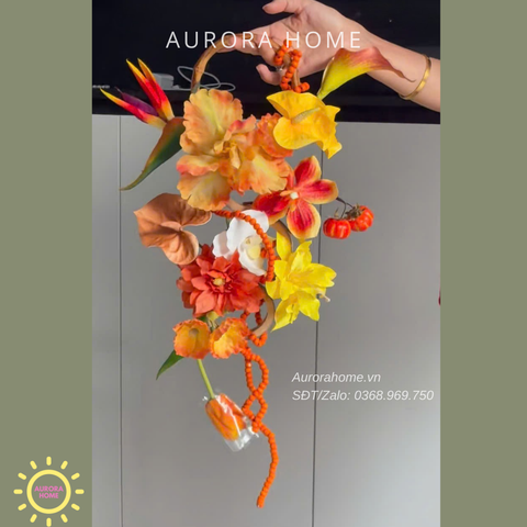 Bó hoa lụa cưới - hoa giả Sunshine of love
