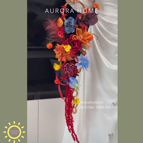 Bó hoa lụa cưới - hoa giả Emily