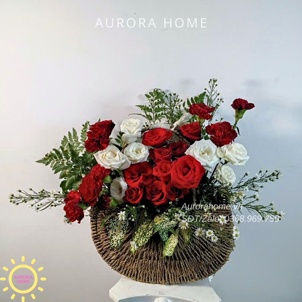 Giỏ hoa tươi Eternal Charm – Vẻ Đẹp Vĩnh Hằng