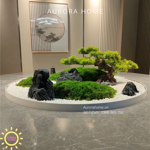 Lẳng hoa giả bonsai tiểu cảnh để bàn (Thiết kế theo yêu cầu)