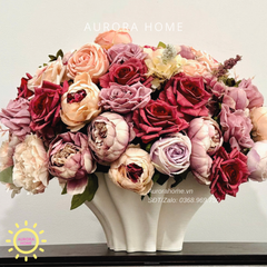 Bình hoa lụa trang trí cao cấp Amour