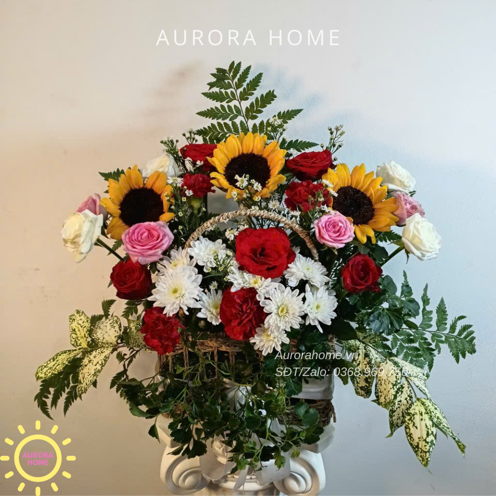 Giỏ hoa tươi Summer Radiance - Vẻ Đẹp Mùa Hè