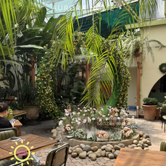 Cổng hoa tiểu cảnh rừng hoa thiên nhiên trang trí Dreamy 1