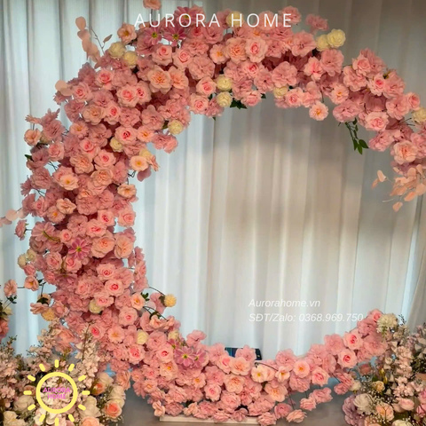 Cổng hoa tiểu cảnh thiên nhiên trang trí Rose Garden