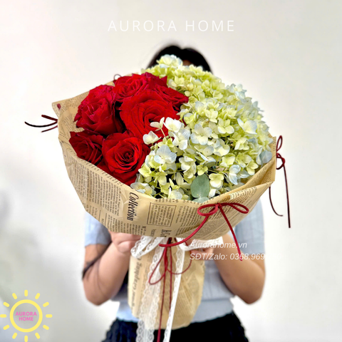 Bó hoa tươi Rosy Muse món quà ý nghĩa