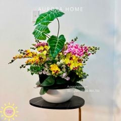 Bình hoa lan hồ điệp lụa cao cấp Miakima