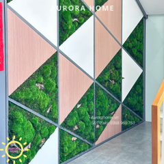 Tường rêu bảo tồn nhiệt đới trang trí đại sảnh - Văn phòng, showroom