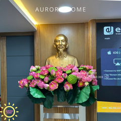 Hoa giả để bục hoa sen trang trí bục Bác Hồ (Mẫu 6)