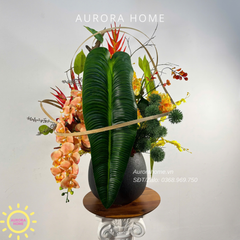 Bình hoa giả lớn trang trí đại sảnh Harmonia Tropica