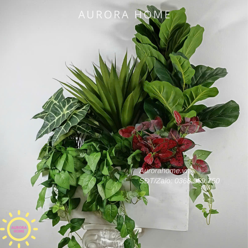 Bồn cây xanh decor trang trí (Mẫu 25)