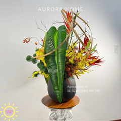 Bình hoa giả lớn trang trí đại sảnh Harmonia Tropica