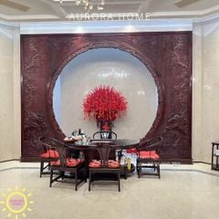 Bình hoa đông đào đại sảnh trang trí Tết (Mẫu 7)