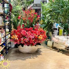 Bình hoa đại sảnh Phúc An Khang trang trí Tết