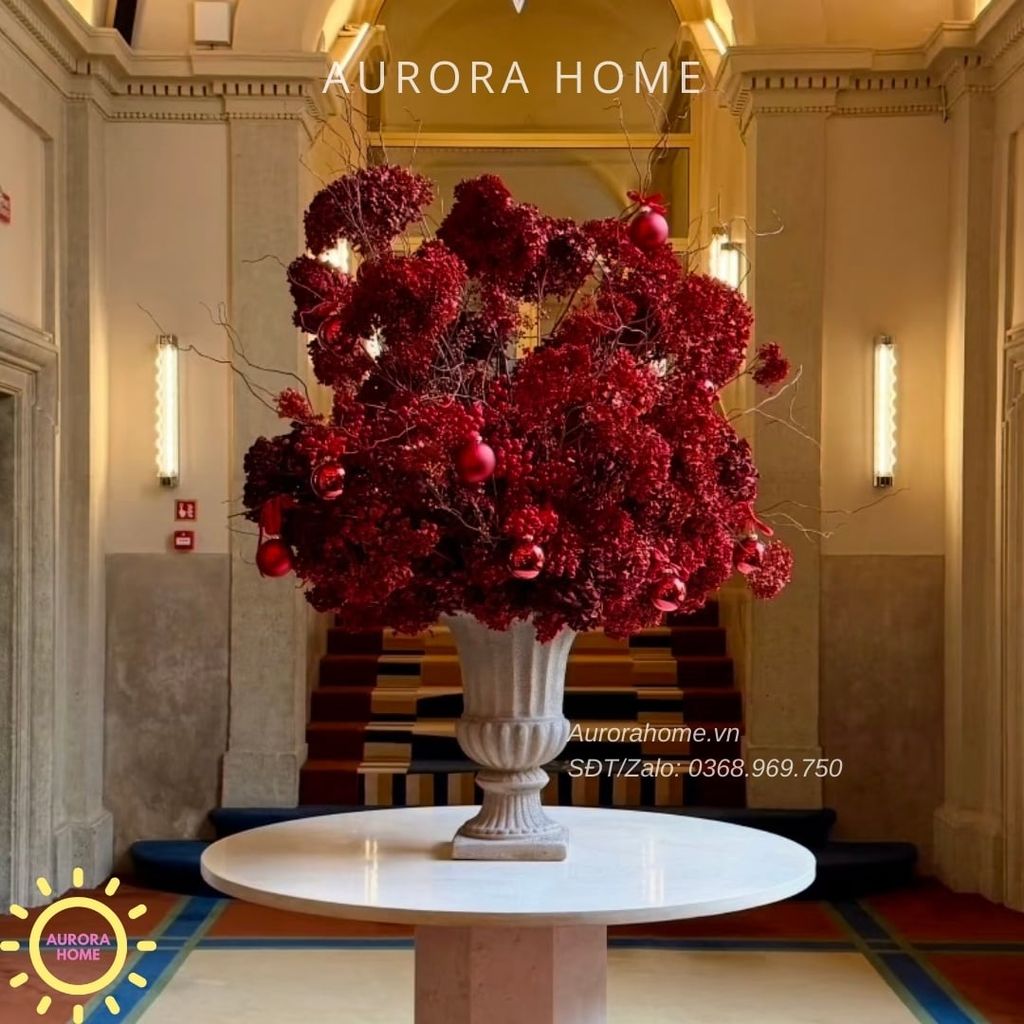 Bình hoa lụa lớn đại sảnh Bloom Essence