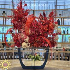 Bộ Tiểu cảnh hoa decor Đại Cát tường trang trí Tết