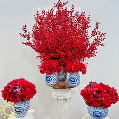 Bộ bình hoa đào đông đại sảnh trang trí Tết (Mẫu 2)