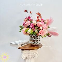 Bình hoa lụa để bàn Sicara