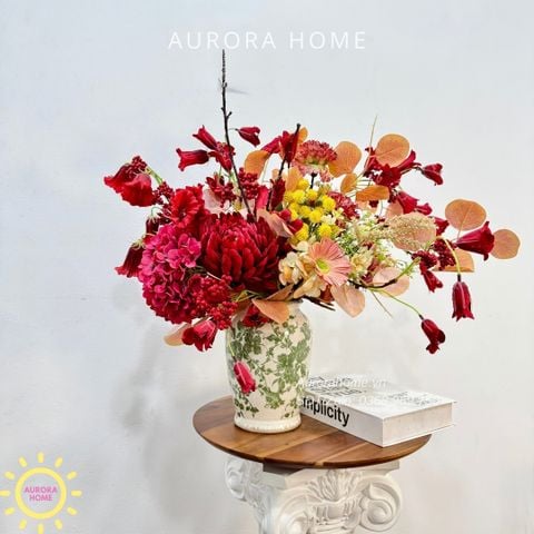 Bình hoa lụa để bàn Jimakita