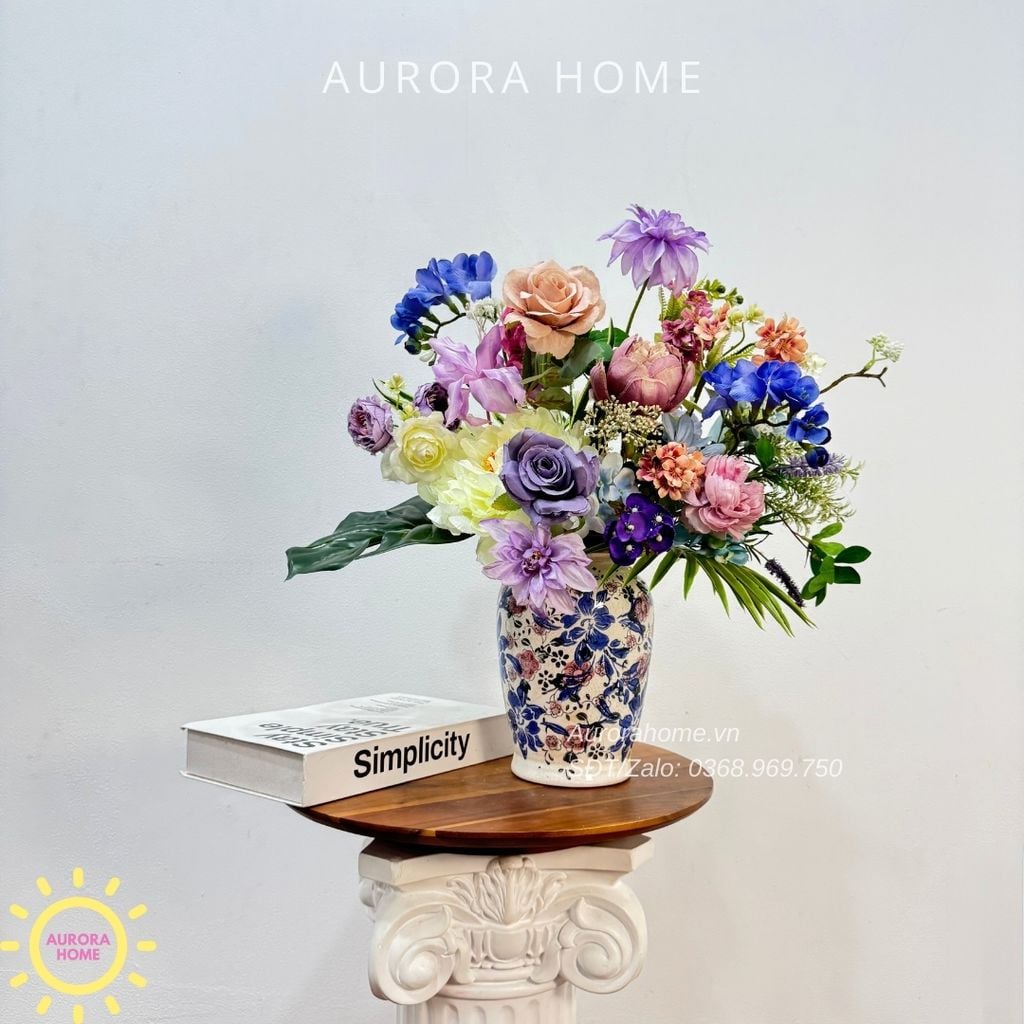 Bình hoa lụa để bàn Kominica Tama