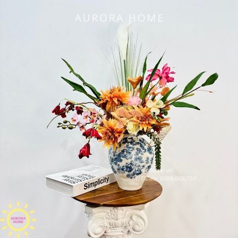 Bình hoa lụa để bàn Hana Kimana