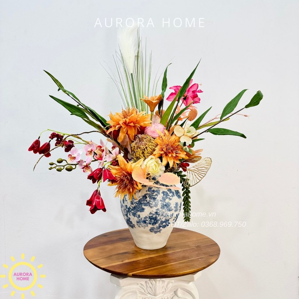 Bình hoa lụa để bàn Hana Kimana