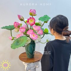 Bình hoa sen xinh đẹp Mộng Tĩnh cao cấp