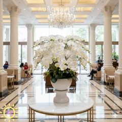 Bình hoa lan giả lớn trang trí đại sảnh Kingdom 01