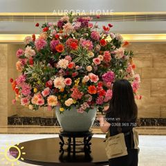 Bình hoa giả lớn trang trí đại sảnh Sana Erica