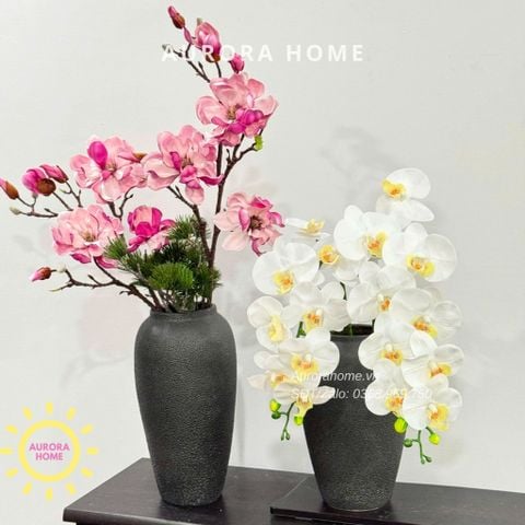 Bình hoa lụa cao cấp phong cách cổ điển Tịnh Tâm