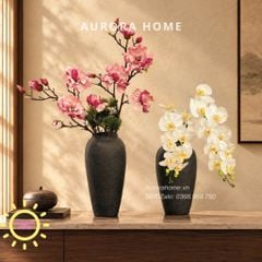Bình hoa lụa cao cấp phong cách cổ điển Tịnh Tâm