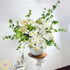 Bình hoa lụa đại sảnh lớn Thanh Yên