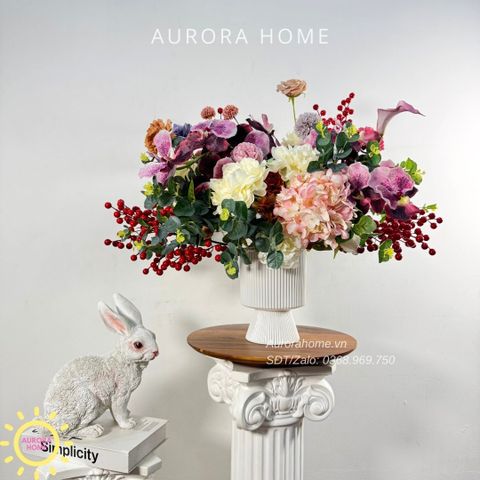 Bình hoa lụa để bàn Homenio Homenio