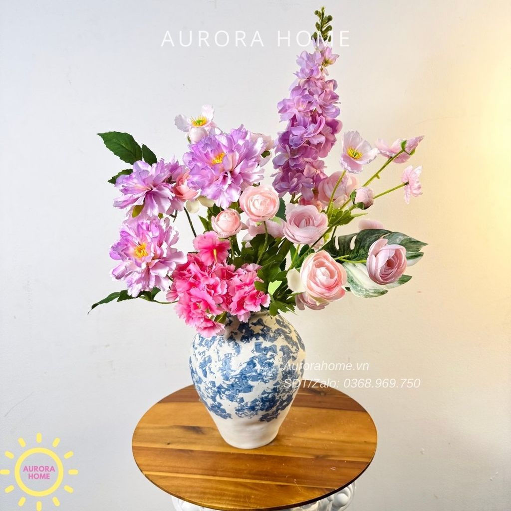 Bình hoa lụa để bàn Bohemia Bohemia