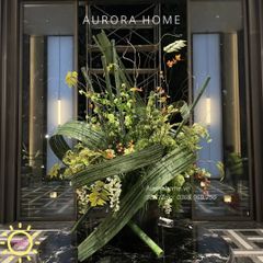 Bình hoa giả lớn trang trí đại sảnh Thiên Nhiên Xanh Mát