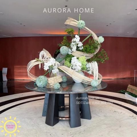 Bình hoa giả set trang trí đại sảnh Mẫu 01